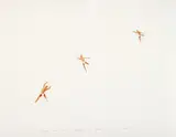 Norbert Bisky, Alles aus der Luft (Everything from above), Watercolour on textured cardboard