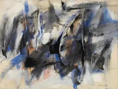 Composition Nr. 58 by Peter Brüning, Oil on canvas, sold Dec 2008