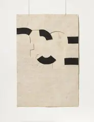 Eduardo Chillida, Gravitación, China ink on fibrous, coarse-textured Japanese paper (Amate paper)