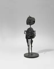 Cesar, Marionnette, Bronze with black patina on plinth, total height ca