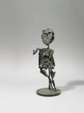 Cesar, Marionnette, Bronze with black-green patina on plinth, total height ca
