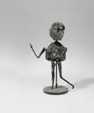 Cesar, Marionnette, Bronze with black-green patina on a plinth, total height ca