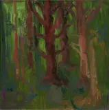Kleiner Wald (Small Woods) by Rainer Fetting, Oil on canvas, sold Dec 2008