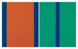 Untitled by Günther Förg, Work in two parts: acrylic on sheet metal mounted onto wood each, sold Dec 2008