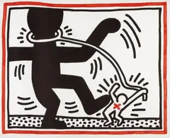 Untitled by Keith Haring, Colour lithograph on Rives wove paper, sold Dec 2008