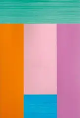 Untitled by Imi Knoebel, Collage of acrylic painted plastic strips, sold Dec 2008