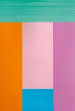 Imi Knoebel, Untitled, Collage of acrylic painted plastic strips