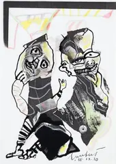 Lucebert, Untitled, Ink and felt-tip pen on Xerox paper