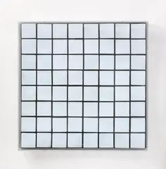 Untitled by Adolf Luther, Mirror object with 64 quadratic mirrors, each, sold Dec 2008