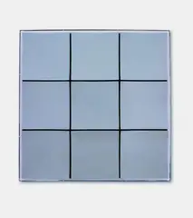Untitled by Adolf Luther, Mirror object with 9 concavely bulged mirrors, each ca, sold Dec 2008
