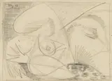 Ernst Wilhelm Nay, Untitled, Graphite on Fabriano laid paper