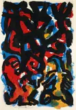 Untitled by A. R. Penck, Acrylic on heavy wove paper, sold Dec 2008