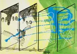 Untitled (Mönchengladbach) by Sigmar Polke, Colour offset-ltihogaph worked over with black colour on thin cardboard, sold Dec 2008