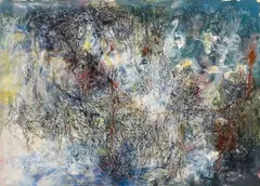 Untitled by Bernard Schultze, Gouache, watercolour and colour crayon on cardboard (its verso printed), sold Dec 2008