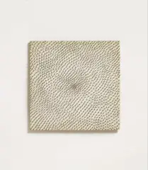 Günther Uecker, Struktur / Structure, Oil over nails on canvas on wood