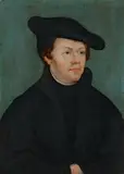 copy after Lucas Cranach the Elder, MARTIN LUTHER and KATHARINA VON BORA, Oil on panel. 21,2 x 15,2 /
