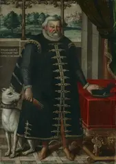 PORTRAIT OF JOHANN GEORG, ELECTOR OF BRANDENBURG by German School, second half 16th century, Oil on canvas (relined), sold Nov 2008