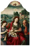 South Netherlandish School circa 1530, THE HOLY FAMILY, Oil on panel (parquetted)