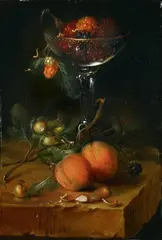 Catharina Treu, FRUIT STILL LIFE, Oil on copper