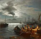 Oswald Achenbach, FISHERMEN IN THE GULF OF NAPLES