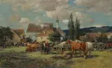 Karl Stuhlmüller, CATTLE MARKET IN DACHAU