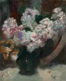Fernand Toussaint, STILL LIFE WITH FLOWERS, Oil on canvas (relined)