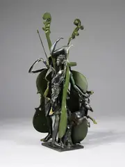 ARTEMIS UND ACTAEON by Arman, 1990, Bronzeplastik, sold May 2008