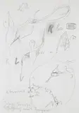 Ohne Titel (Konversation mit Hagen Lieberknecht) by Joseph Beuys, 1972, Bleistift auf chamoisfarbenem Papier, sold May 2008