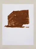 Joseph Beuys, Wandernde Kiste 1-5, 1980, 5 Farblithographien auf weißem Papier, aufgewalzt auf graues Rives-Velin um um