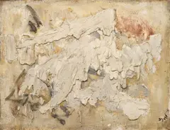 Bram Bogart, Les Acre's, 1955, Materialbild/Mischtechnik auf Leinwand