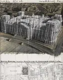 Wrapped Reichstag (Project for Berlin) by Christo, 1984, Collage, sold May 2008