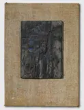 Ohne Titel by Karl Fred Dahmen, 1957, Öl auf Schiefer, sold May 2008