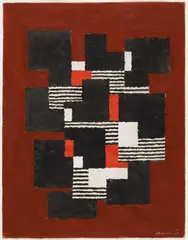 Adolf Fleischmann, Ohne Titel, 1963, Gouache auf Karton