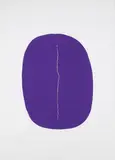 Lucio Fontana, Concetto spaziale, 1965, Serigraphie mit vertikalem Riß auf dünnem Karton
