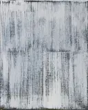 weiss und schwarz by Raimund Girke, 1994, Öl auf Leinwand, sold May 2008