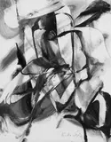 Ohne Titel by Karl Otto Götz, 1992, Gouache und Tusche auf leicht genarbtem Velin, offered May 2008