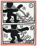 Keith Haring, Ohne Titel 3, Original-Farblithographie auf Rives-Velin