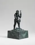 Jörg Immendorff, Ohne Titel (Malerstamm o.T.), 2006, Bronzeplastik mit schwarz-grüner Patina Höhe