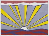 Roy Lichtenstein, Sunrise, 1965, Farbige Offset-Lithographie.