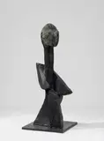 Ohne Titel (Kopf) by Markus Lüpertz, Bronzeplastik mit braun-schwarzer Patina. Höhe, sold May 2008