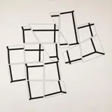 Manfred Mohr, P 370 - U, 1984/1986, Acryl auf Leinwand