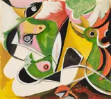 Ohne Titel by Ernst Wilhelm Nay, 1948, Gouache und Tusche auf Karton, offered May 2008