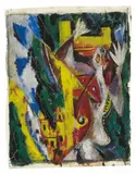 Die Jakobsleiter IV by Ernst Wilhelm Nay, 1946, Gouache., sold May 2008