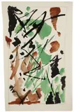 Ohne Titel by Ernst Wilhelm Nay, 1952, Aquarell, Tusche und Bleistift auf Bütten mit unregelmäßig verlaufenden oberen Rand, offered May 2008