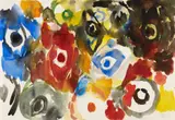 Ohne Titel by Ernst Wilhelm Nay, 1963, Aquarell auf Karton, sold May 2008