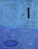 Jürgen Partenheimer, blau 3. 90.21