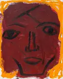 Ohne Titel by A. R. Penck, Acryl auf Leinenwand bezogenem Karton, sold May 2008