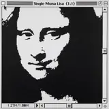 George Pusenkoff, Single Mona Lisa (I:I), 1996, 9-teilige Arbeit: Jeweils Acryl und Siebdruck auf Leinwand je