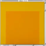 George Pusenkoff, Homage to Albers, 1998, Acryl auf Leinwand