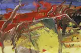 Ohne Titel by Gerhard Richter, 1985, Öl auf Karton, sold May 2008